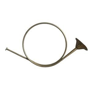 Vintage Brass Hanging French Hunting Horn Wall Decor 20" Christmas Holiday